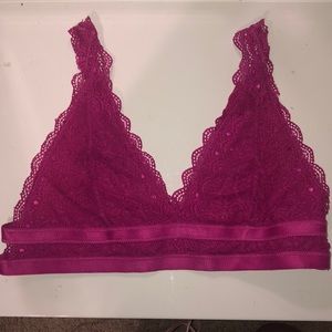 Magenta Lacy Bra Size Large